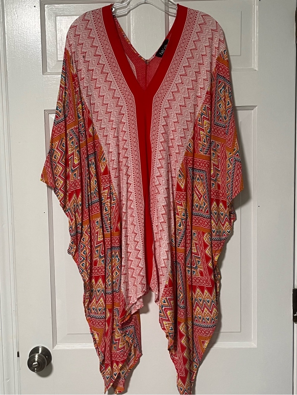 fab'rik lightweight flowing bohemian-style printed kaftan kimono fun tunic top